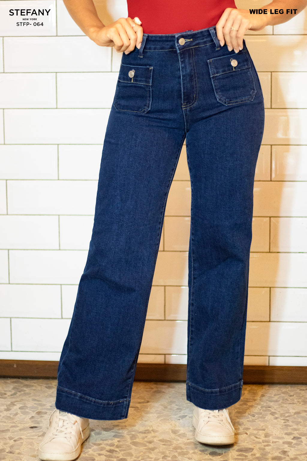 Wide Leg Petite Jeans STFP-064