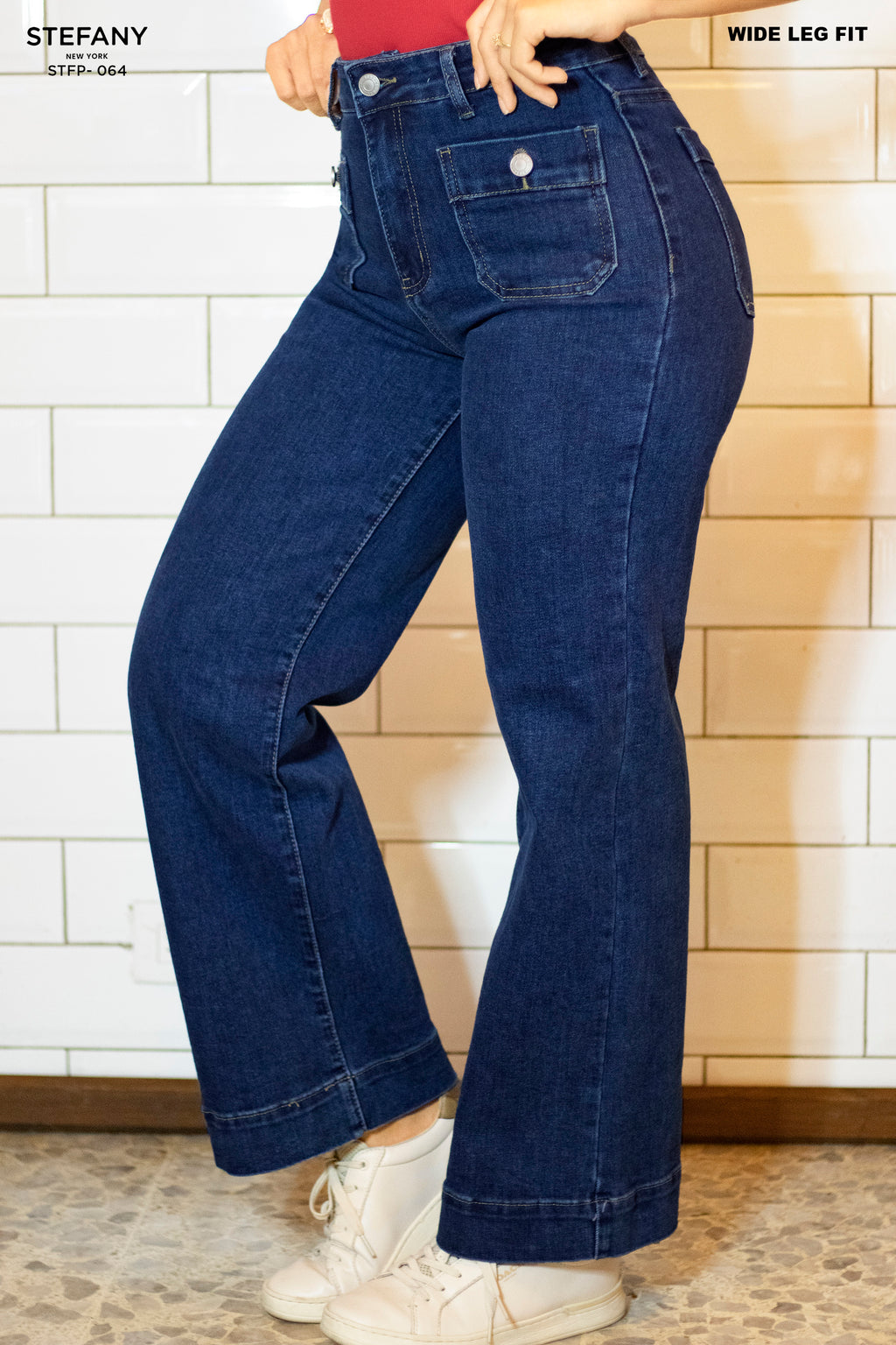 Wide Leg Petite Jeans STFP-064
