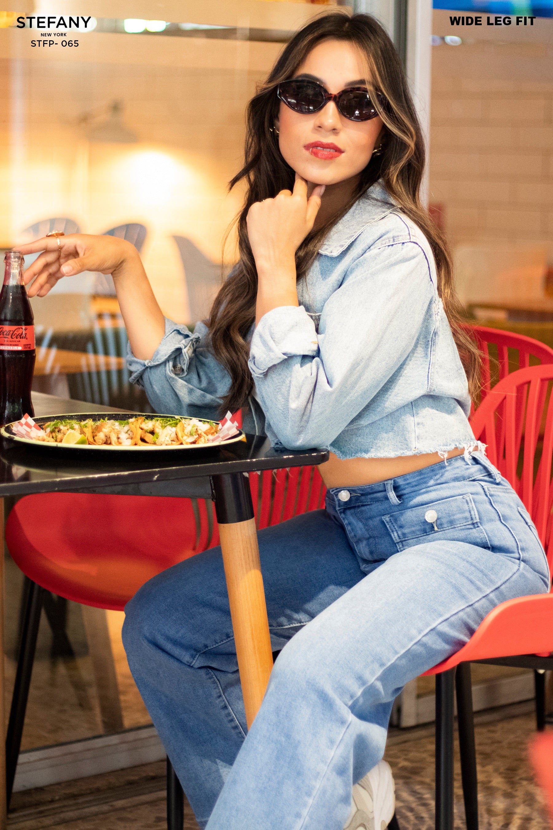 Wide Leg Petite Jeans STFP-065