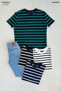 Camiseta de Rayas Oversize STS-OV1102