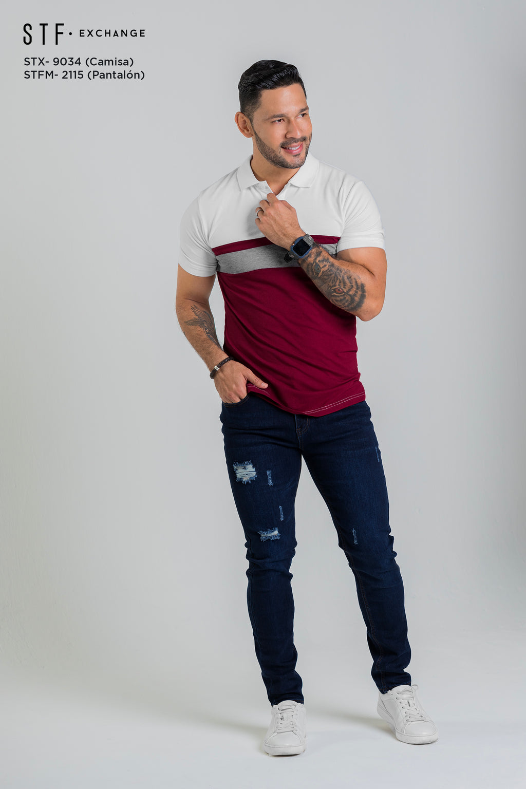 Camisa Tipo Polo STX-9034