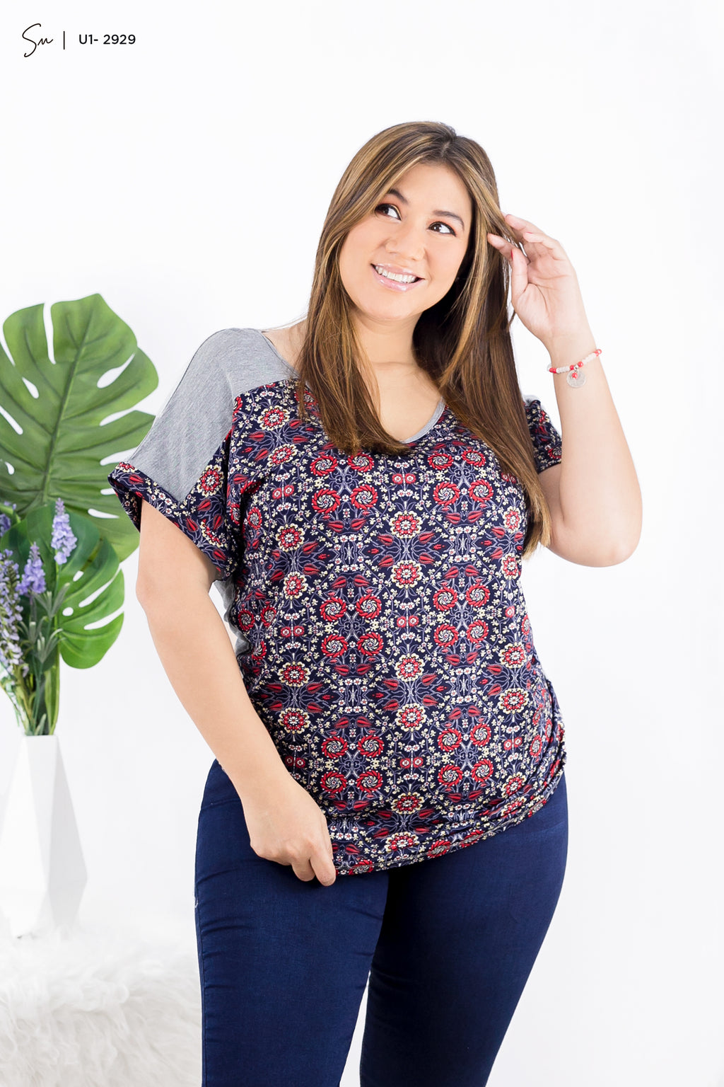 Blusa Plus Size U1-2929