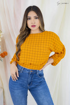 Blusa Casual Manga Larga U1-3021-1