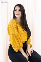 Blusa Casual Manga Larga U1-3021-1