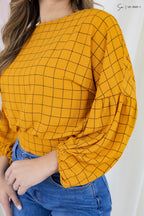 Blusa Casual Manga Larga U1-3021-1