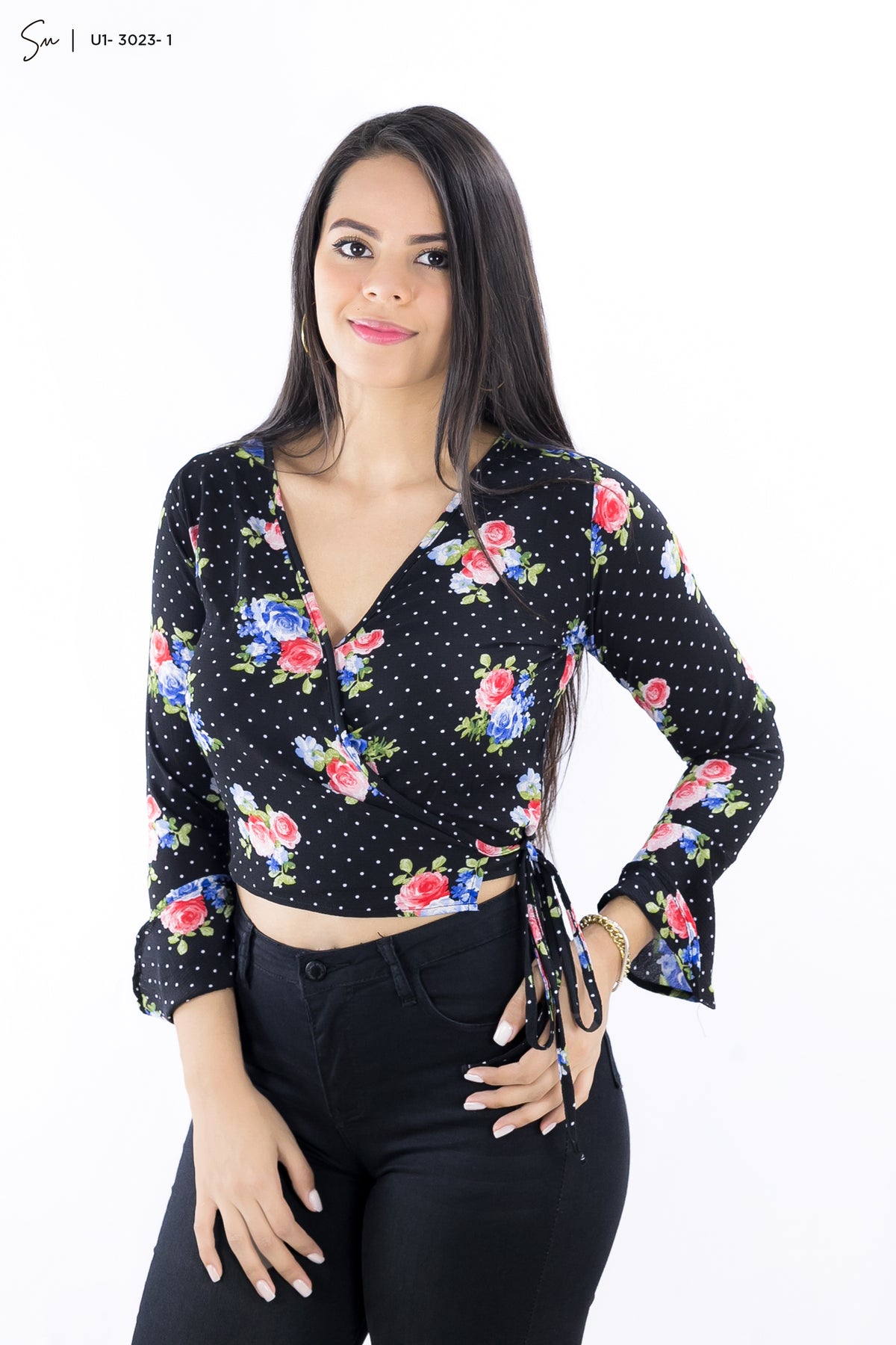 Blusa Casual Manga Larga U1-3023-1