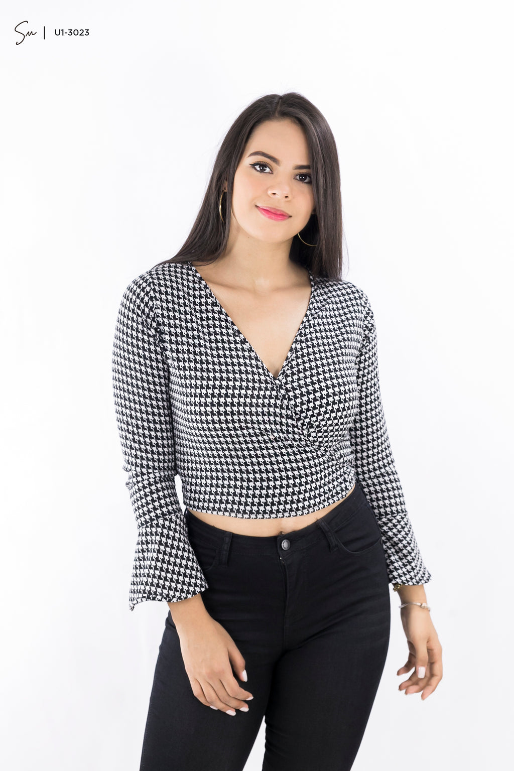 Blusa Casual Manga Larga U1-3023