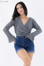Blusa Casual Manga Larga U1-3023