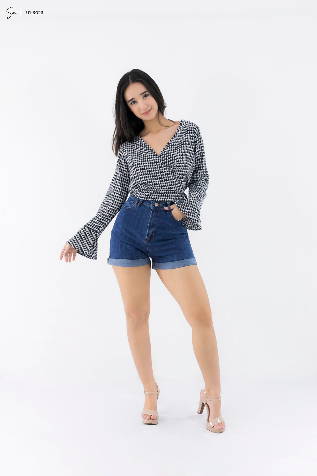 Blusa Casual Manga Larga U1-3023