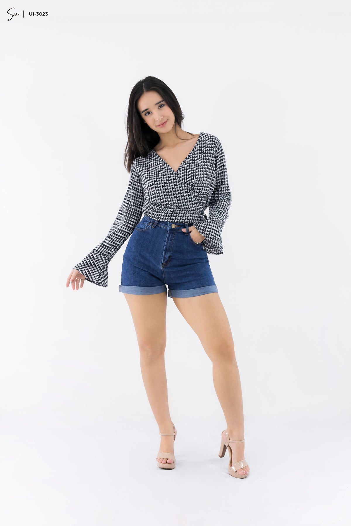 Blusa Casual Manga Larga U1-3023
