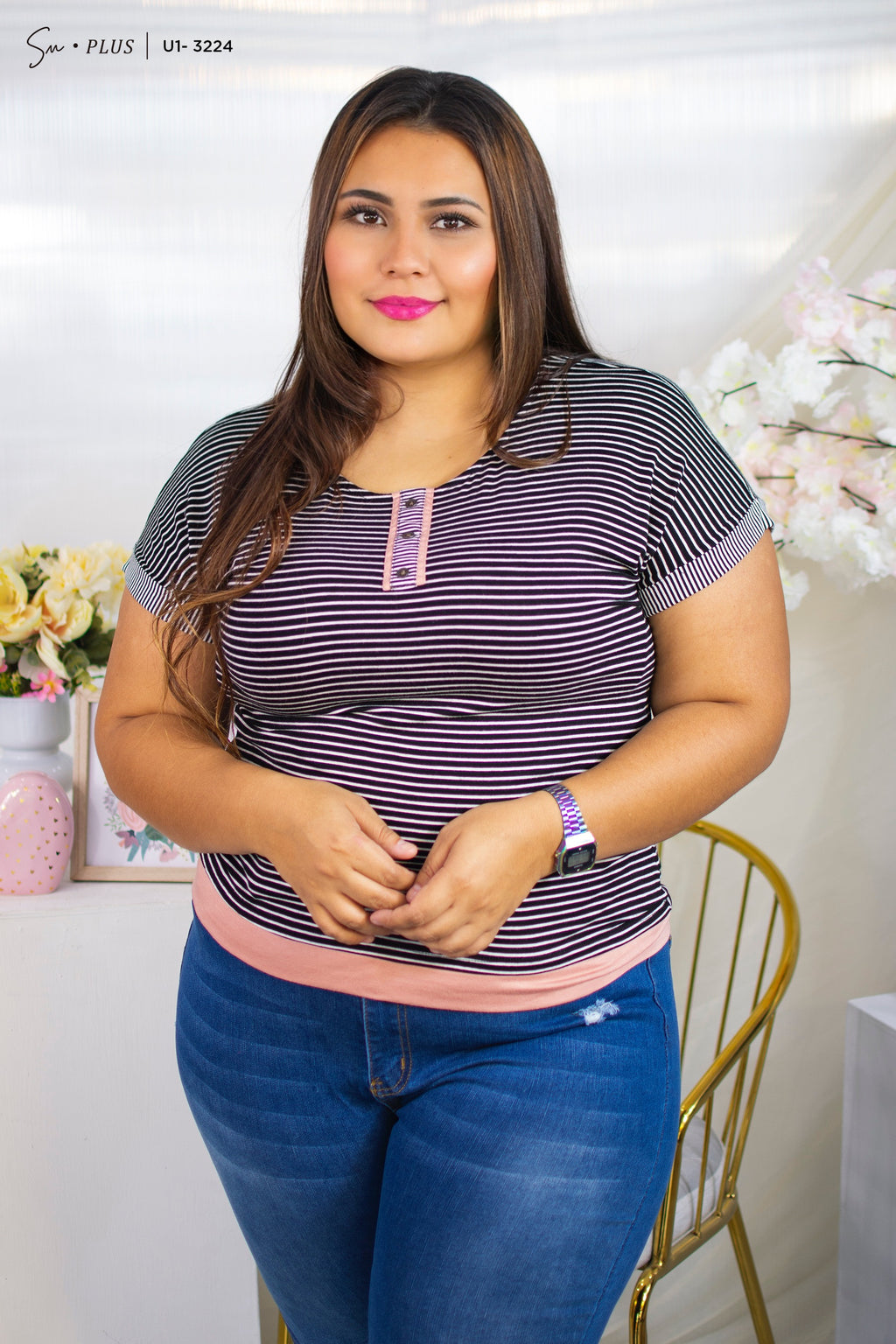 Blusa Plus Size U1-3224