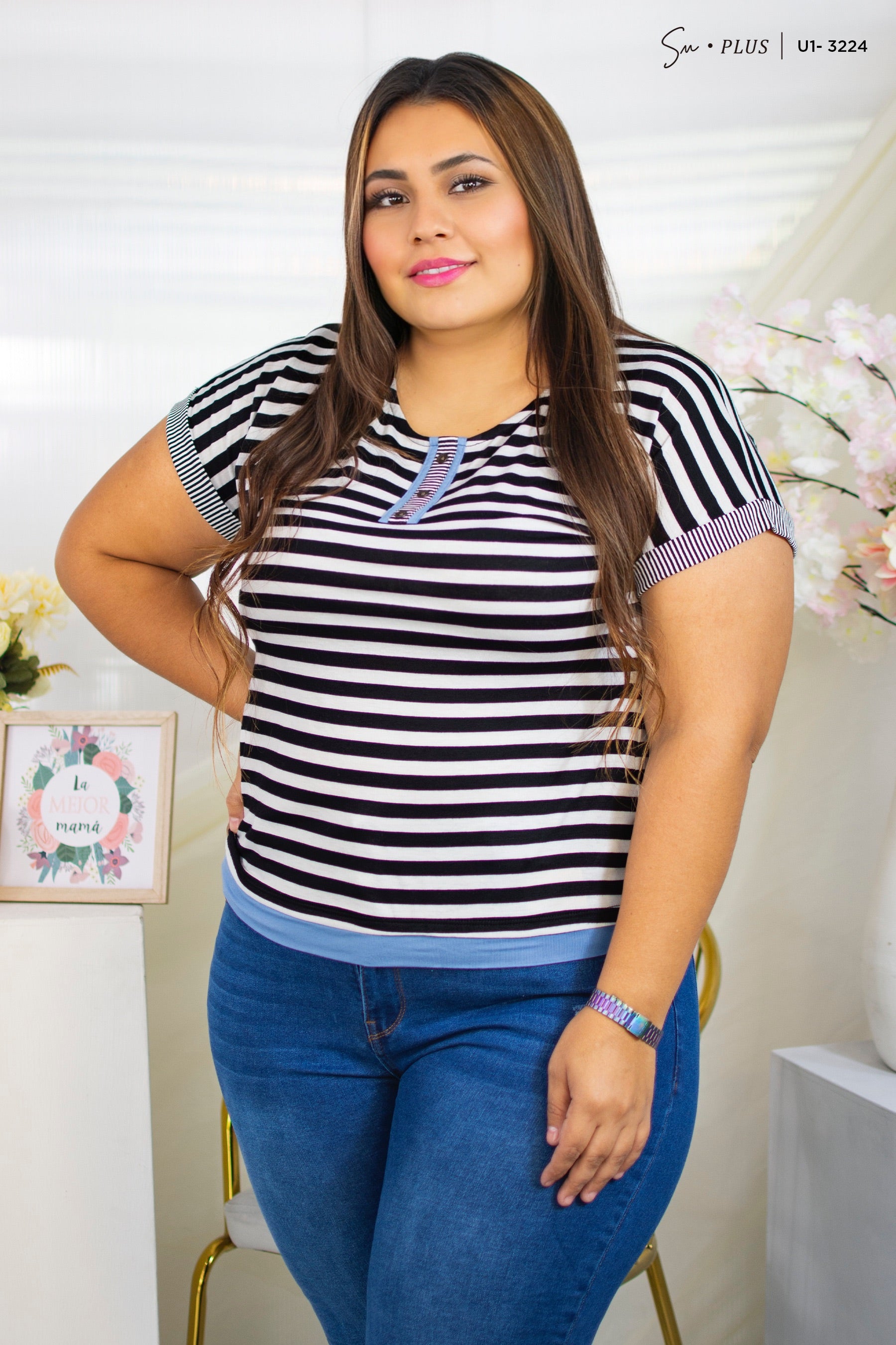 Blusa Plus Size U1-3224
