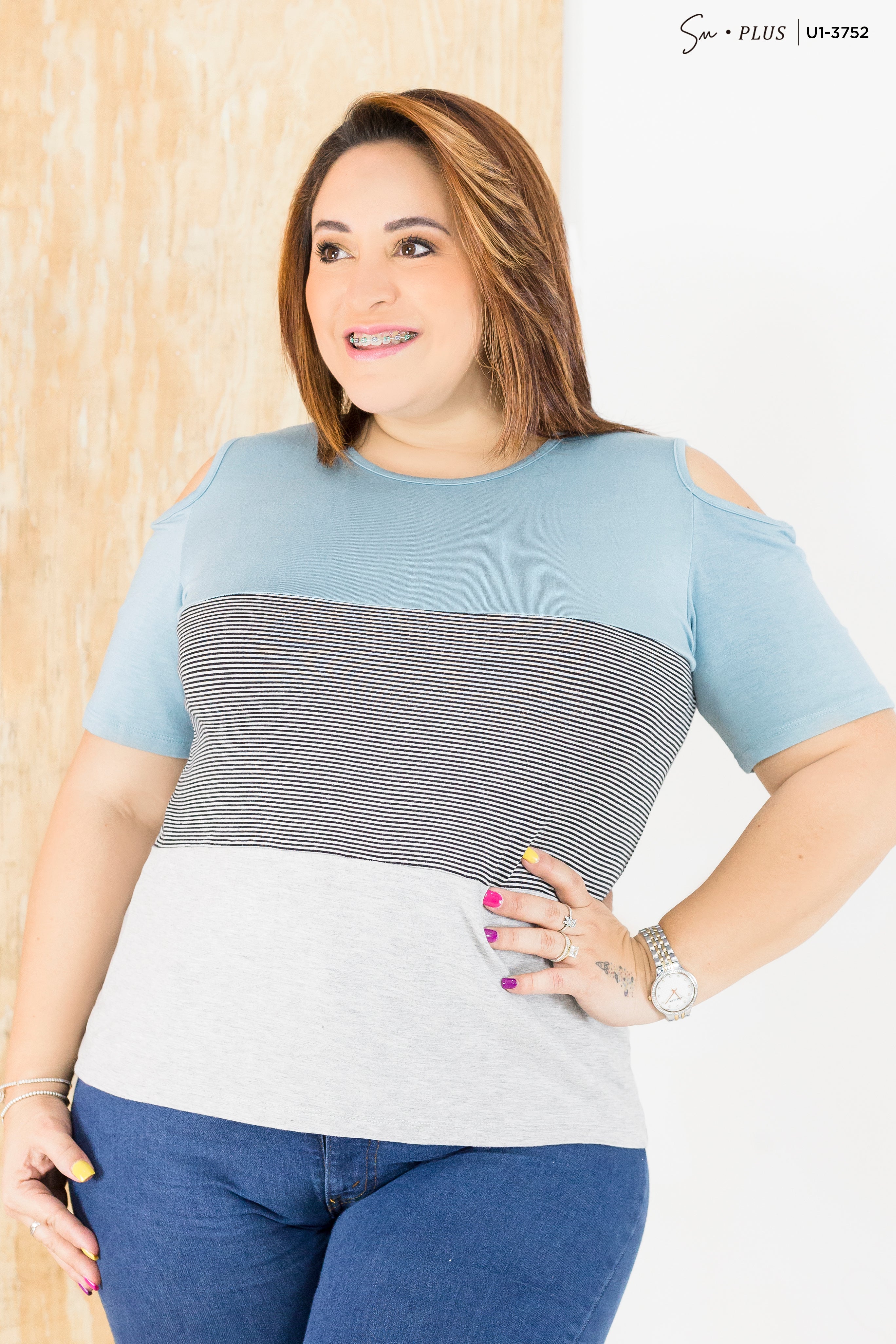 Blusa Plus Size U1-3752
