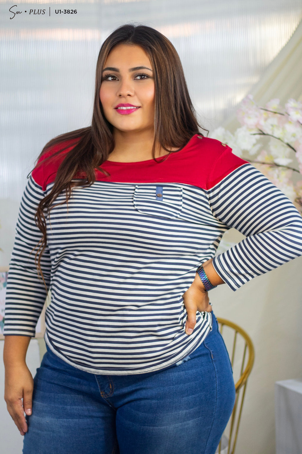 Blusa Plus Size U1-3826
