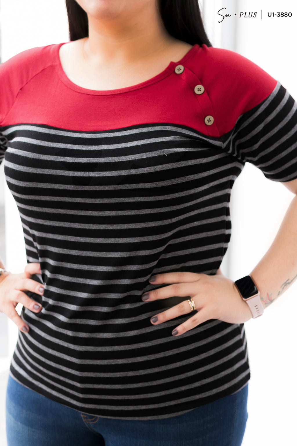 Blusa Plus Size U1-3880