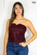 Top Strapless de Brillo U1-4995