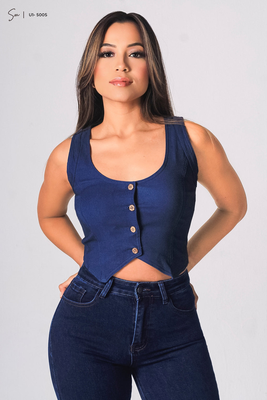 Chaleco Denim U1-5005