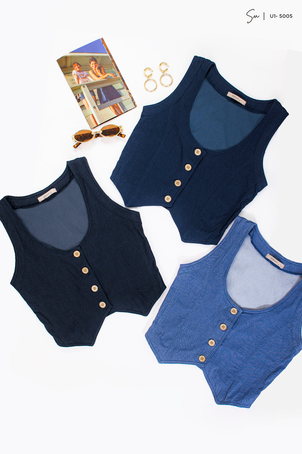 Chaleco Denim U1-5005