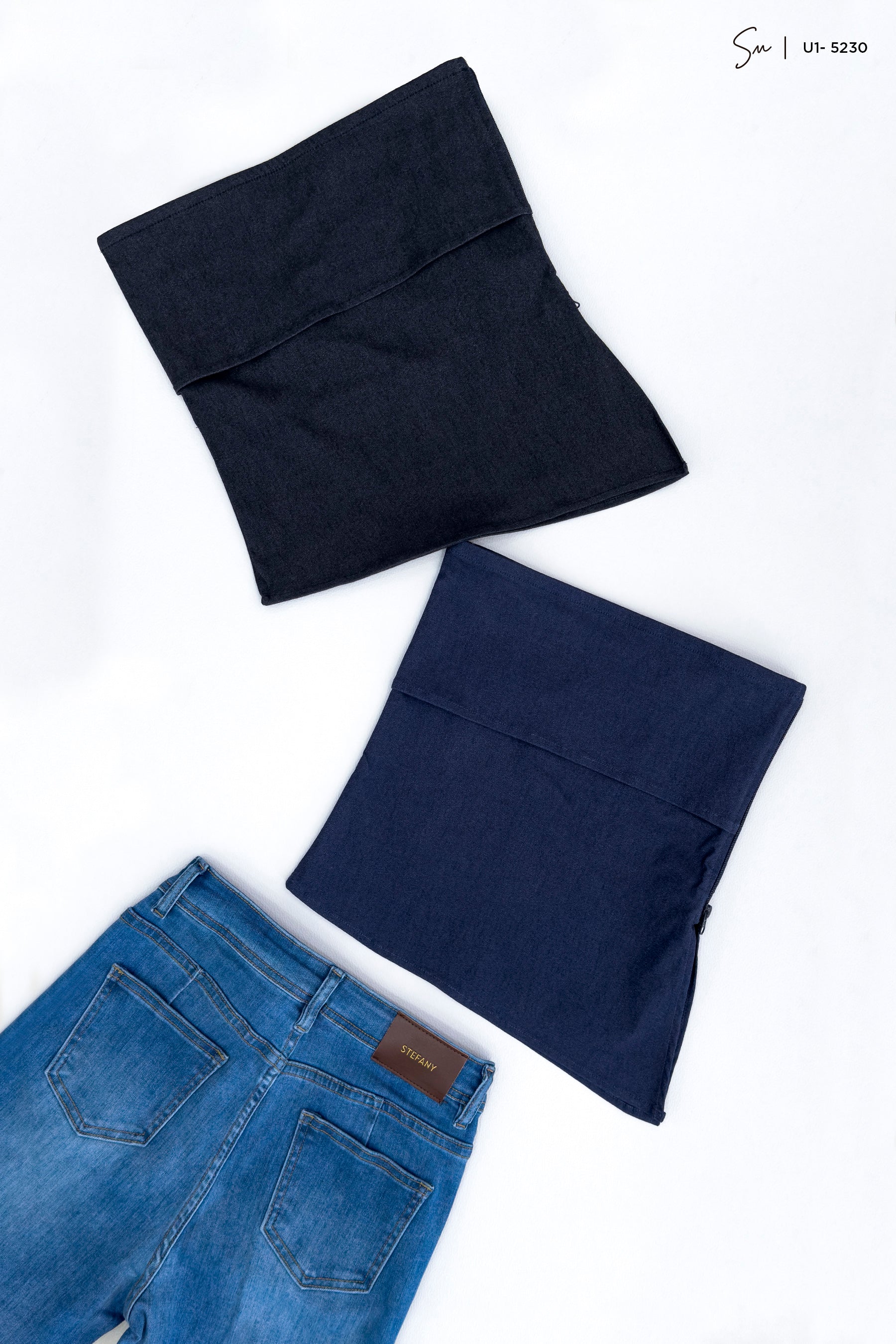 Top Denim Strapless U1-5230