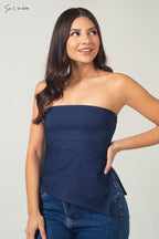 Top Denim Strapless U1-5230
