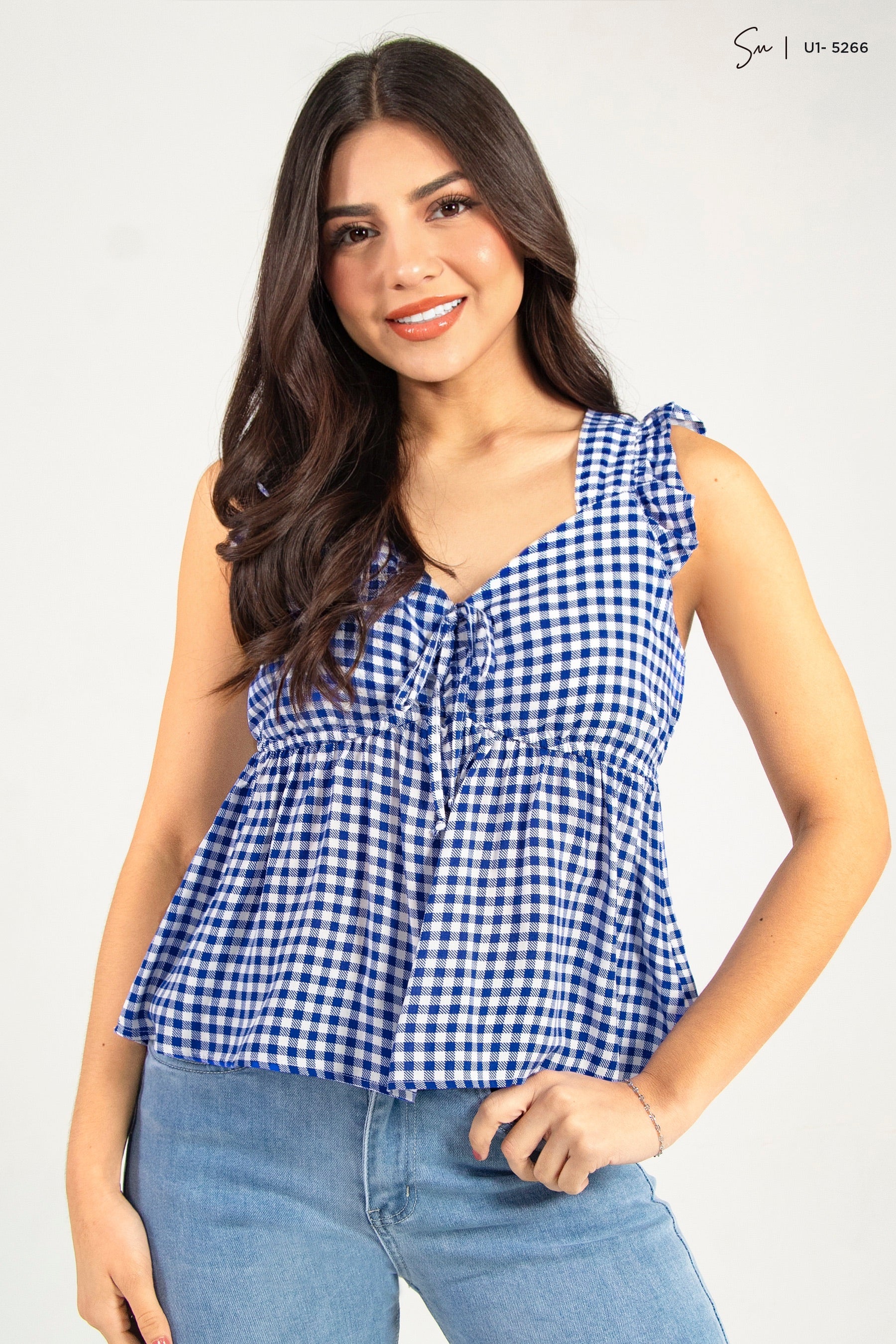 Blusa de cuadros U1-5266