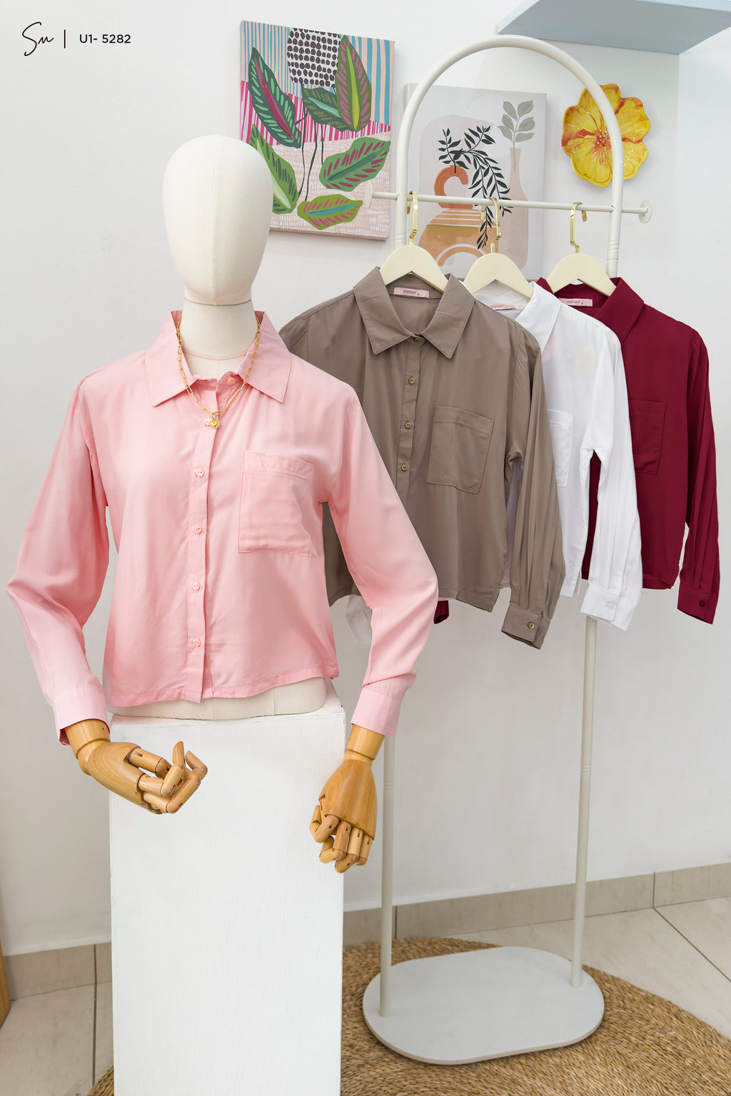 Blusa Casual Manga Larga U1-5282