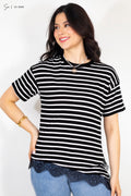 Camiseta oversize de encaje U1-5309