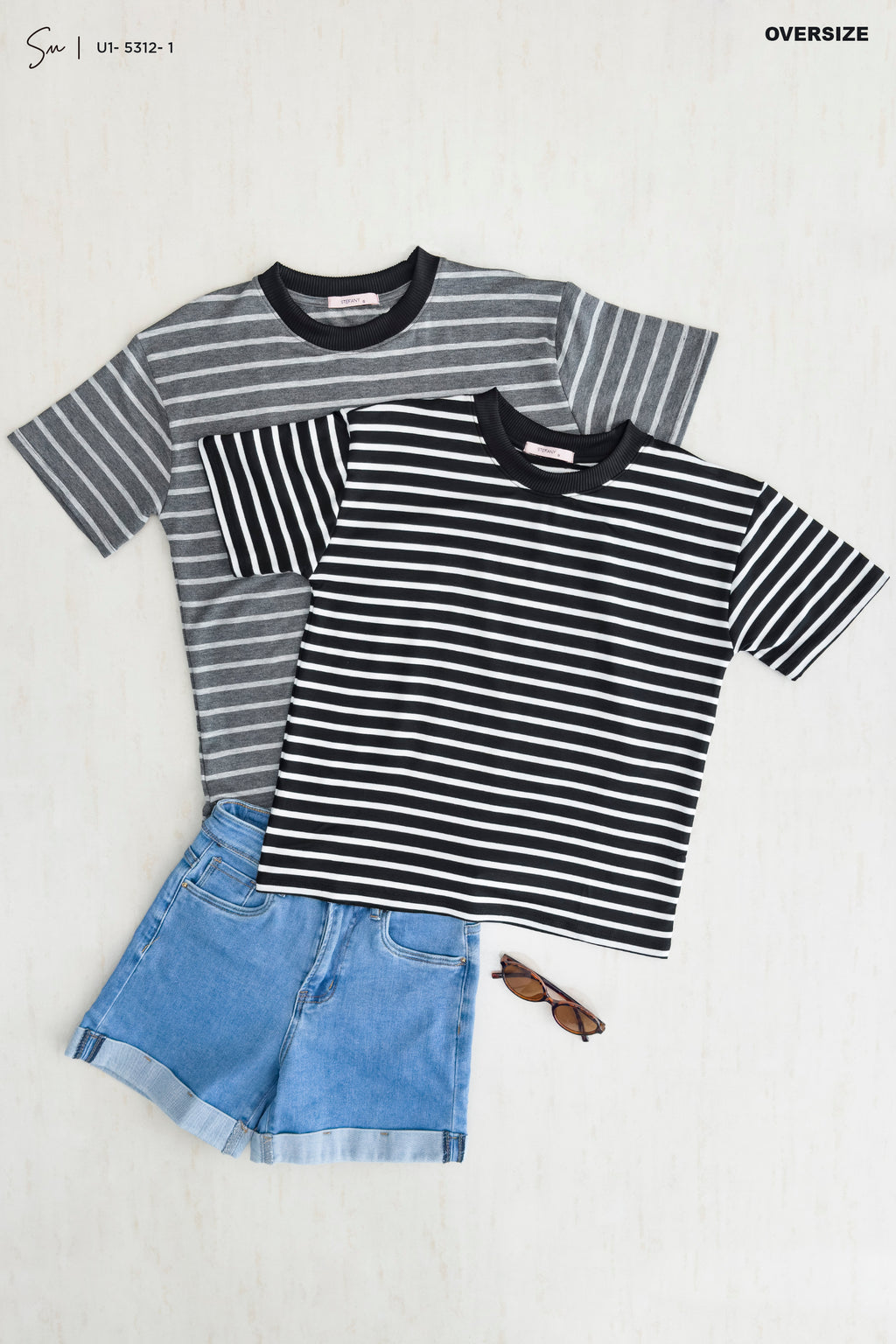 Camiseta de Rayas U1-5312-1