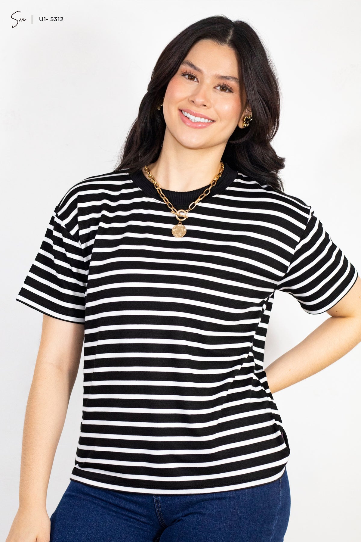 Camiseta de Rayas U1-5312