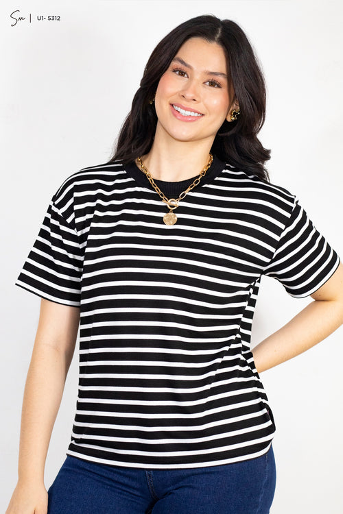 Camiseta de Rayas U1-5312