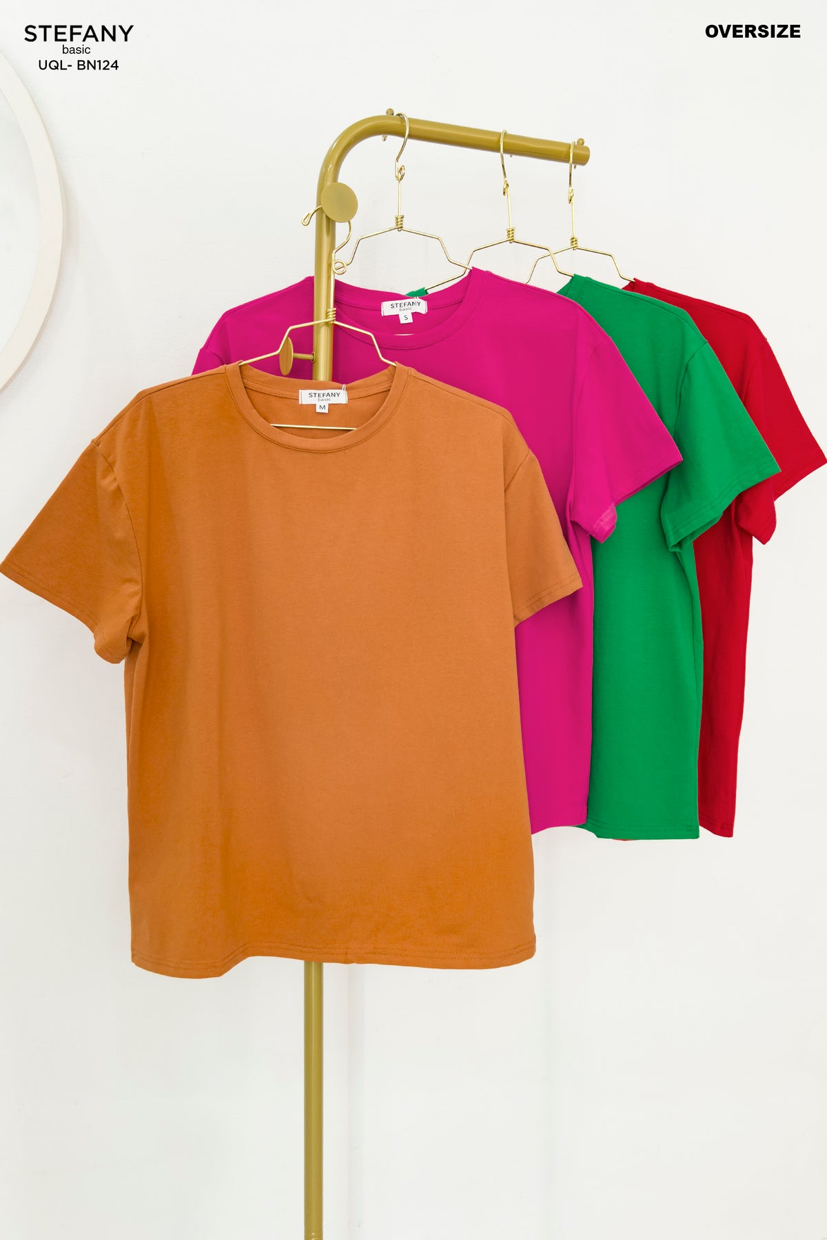 Camiseta Básica Oversize UQL-BN124