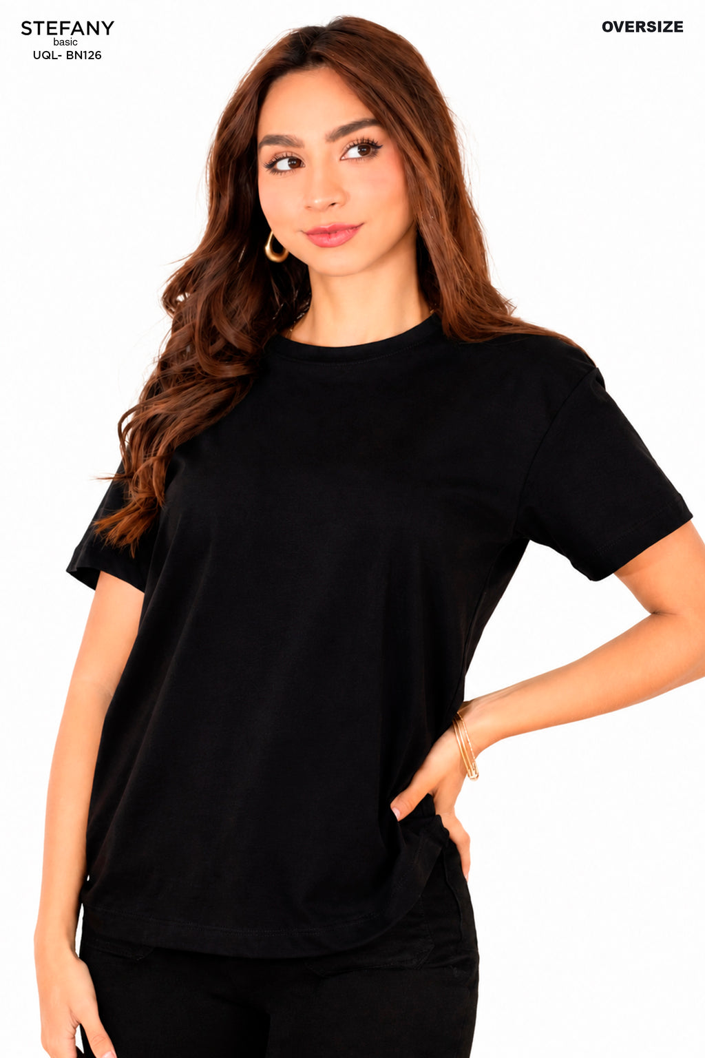 Camiseta Básica Oversize UQL-BN126