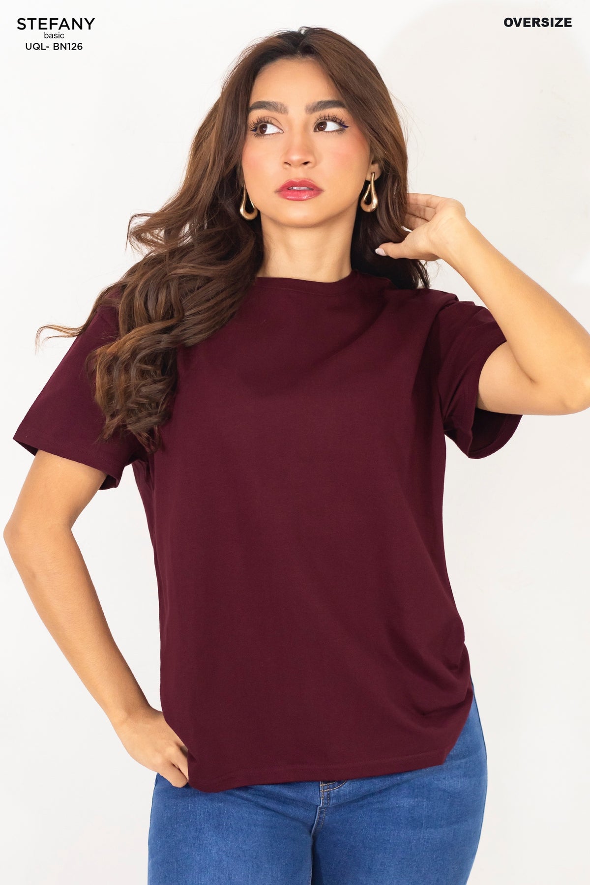 Camiseta Básica Oversize UQL-BN126