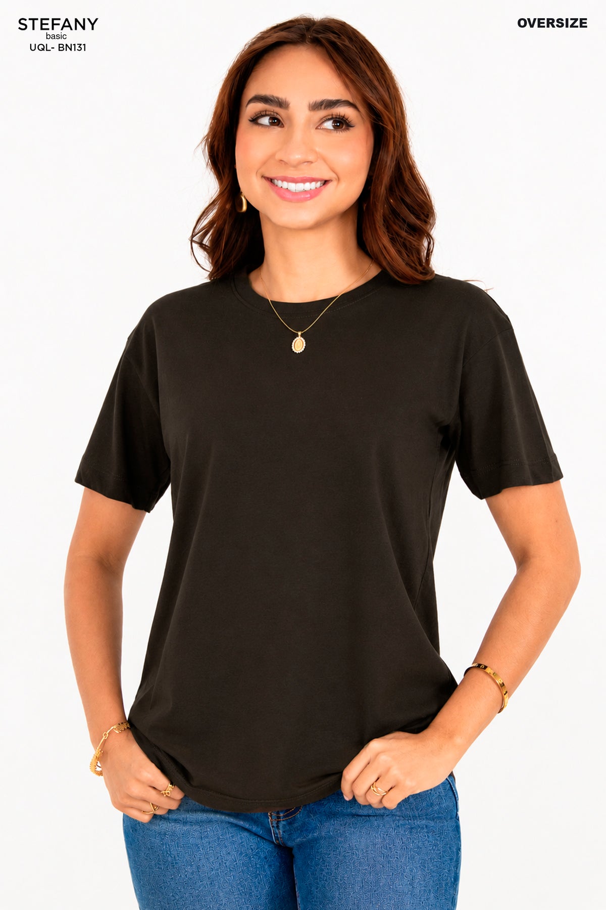 Camiseta Básica Oversize UQL-BN131