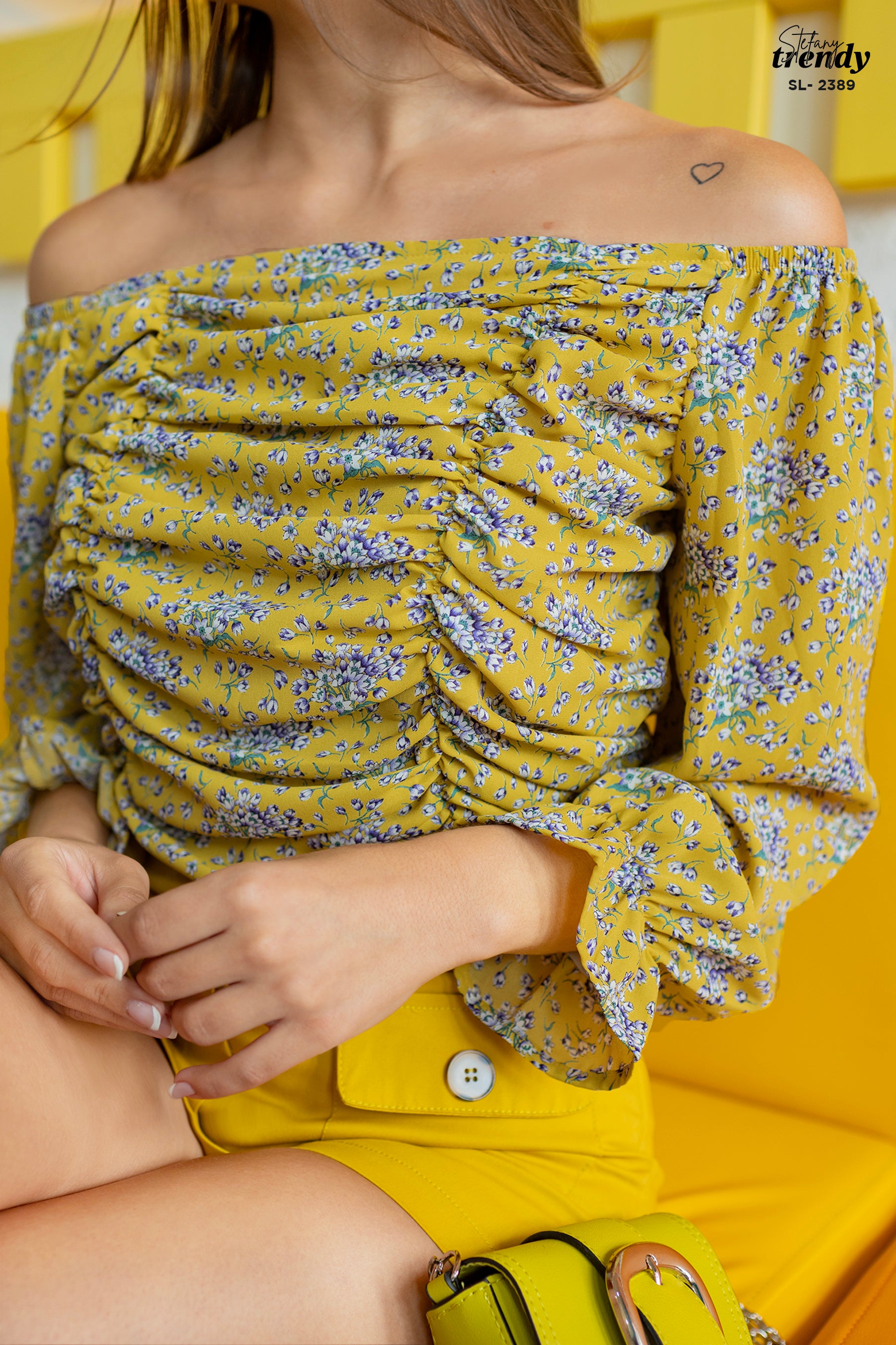 Blusa off shoulder Stefany SL-2389