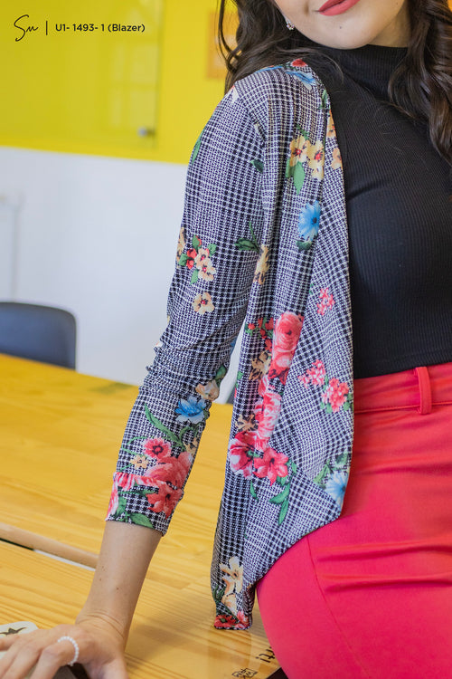 Blazer floral Stefany U1-1493-1