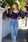 Blusa escote corazón Stefany U1-2996