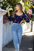 Blusa escote corazón Stefany U1-2996